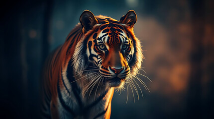 Obraz premium majestic tiger wallpaper, created by generative ai