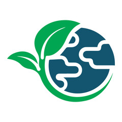 Eco world colored icon