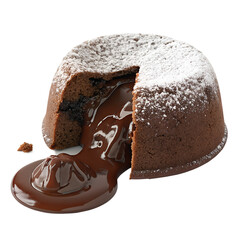 Chocolate Cake on Transparent Background