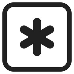 Obraz premium Asterisk Key