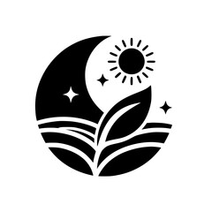 Celestial Growth: A Monochromatic Harmony of Day and Night