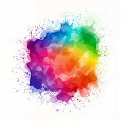Colorful watercolor splatter design