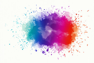 Obraz premium Colorful watercolor splatter design