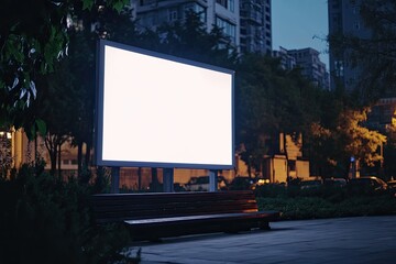 Sharp Picture of Advertisement Outdoor Mockup