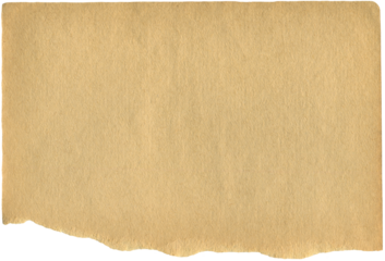 Vintage wrinkled paper. Realistic aged beige paper scrap for background, scrapbooking, paper collage making