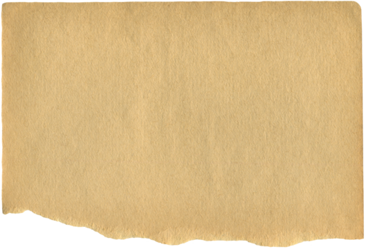 Vintage wrinkled paper. Realistic aged beige paper scrap for background, scrapbooking, paper collage making