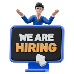 Hiring Employee 3D Character