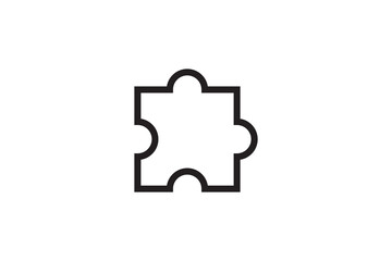 Puzzle Icon Icon Vector On White Background