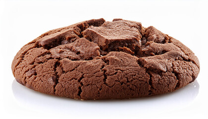 Fototapeta premium Biscuit Chocolate cookie isolated on white