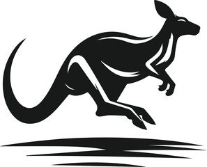 kangaroo vector animal silhouette