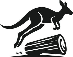 kangaroo vector animal silhouette