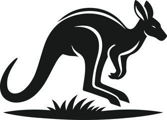 kangaroo vector animal silhouette