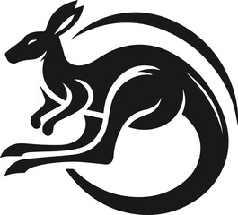 kangaroo vector animal silhouette