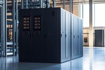 Electrician Assembling an Industrial Control Cabinet