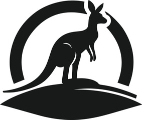kangaroo vector animal silhouette