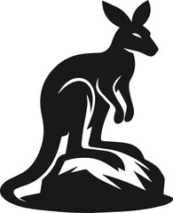kangaroo vector animal silhouette