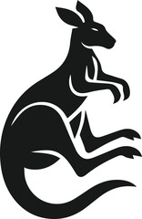 kangaroo vector animal silhouette