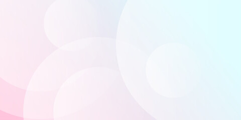 Minimalist banner background, pastel colorful, pink and blue gradations. Circle effect style geometric, abstract background.