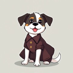 Fototapeta premium dog with a dress
