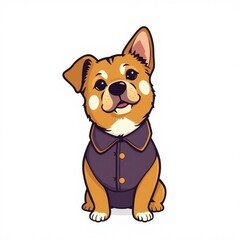 Fototapeta premium Dog with dress