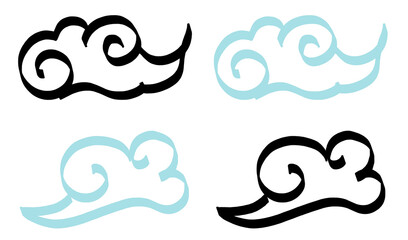 This is a hand-drawn illustration of a cloud.