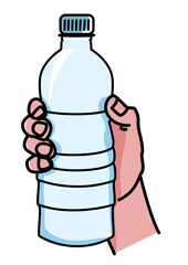 Illustration of a bottle of water