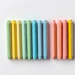 Fototapeta premium Vibrant Crayons in a Spectrum of Colors