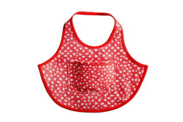 Colorful and playful children's apron designed for fun cooking adventures at home isolated on transparent background