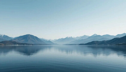 Tranquil Lake and Mountain Vista