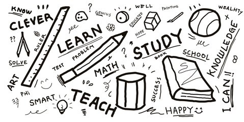 doodle of Study on set 