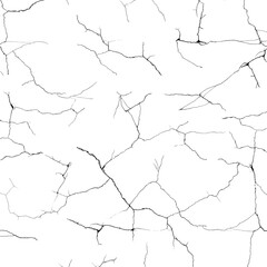 Many small and big thin cracks seamless pattern PNG transparent background