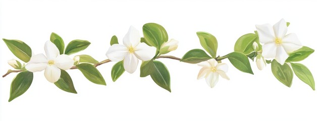 Obraz premium 68 3D white jasmine images