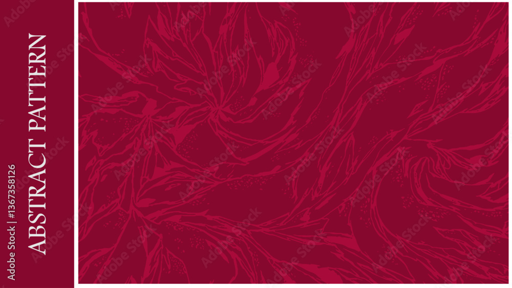 Poster background, abstract pattern with curves and sharp