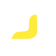 yellow abstract shape