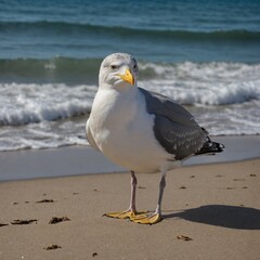 Obraz premium seagull on the beach