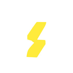 yellow abstract shape