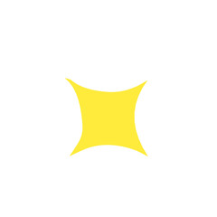 yellow abstract shape