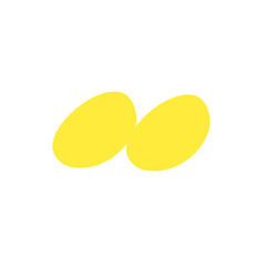 yellow abstract shape