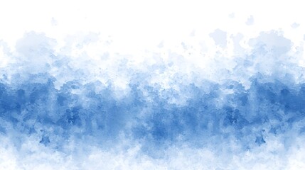 A serene and dreamy abstract watercolor background with a soft misty gradient in shades of ethereal blue and white