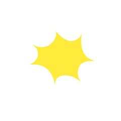 yellow abstract shape