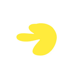 yellow abstract shape