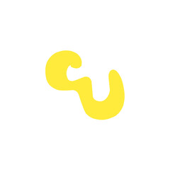 yellow abstract shape