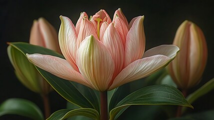 Fototapeta premium pink water lily