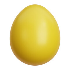 3D Illustration Yellow Egg