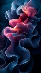  Abstract Flowing Shapes in Gradient Hues