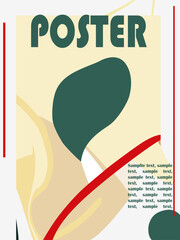 Abstract vector poster art background