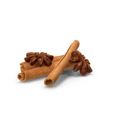 Cinnamon sticks and anise
