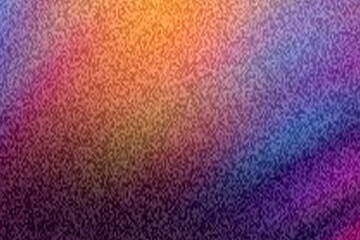 Abstract gradient background with orange to purple hues and a textured grainy appearance overall
