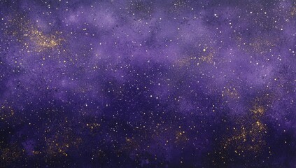 Purple starry night sky background, abstract, digital art, graphic design