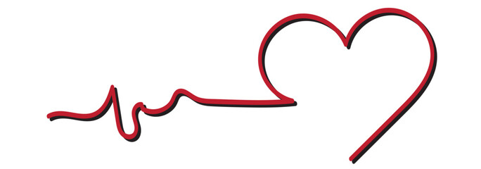 Black and white heart clipart, hand drawn doodle heart continuous one line drawing, love sign, symbol, heart shape, line art, outline, vector background, border, valentines day, wedding, heart month 